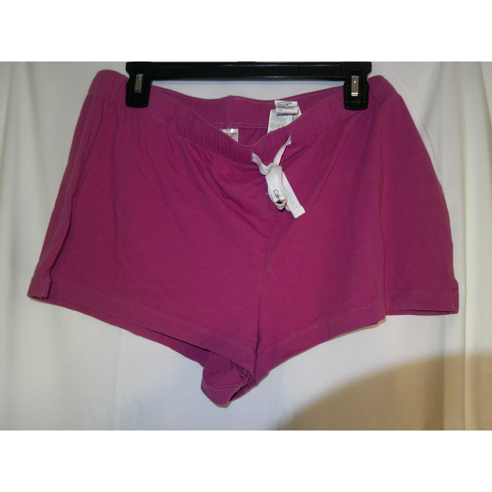 Calvin Klein Magenta Pink Casual Drawstring Athletic Lounge Shorts
